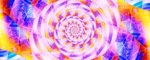 Preview wallpaper spiral, fractal, abstraction, bright