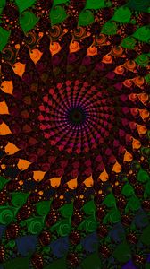 Preview wallpaper spiral, fractal, colorful, abstraction