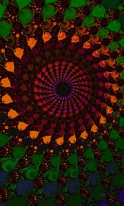 Preview wallpaper spiral, fractal, colorful, abstraction