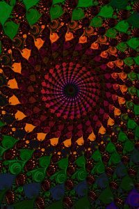 Preview wallpaper spiral, fractal, colorful, abstraction