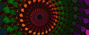 Preview wallpaper spiral, fractal, colorful, abstraction