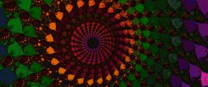 Preview wallpaper spiral, fractal, colorful, abstraction