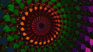 Preview wallpaper spiral, fractal, colorful, abstraction