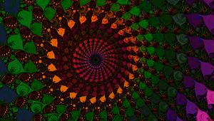 Preview wallpaper spiral, fractal, colorful, abstraction