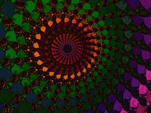 Preview wallpaper spiral, fractal, colorful, abstraction