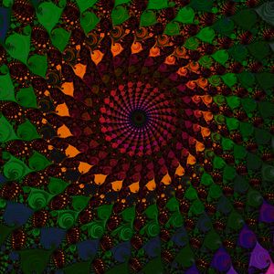 Preview wallpaper spiral, fractal, colorful, abstraction
