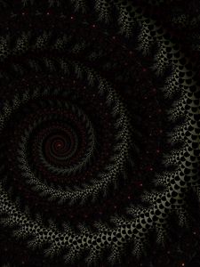 Preview wallpaper spiral, fractal, dark, twisted