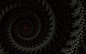 Preview wallpaper spiral, fractal, dark, twisted