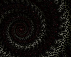 Preview wallpaper spiral, fractal, dark, twisted