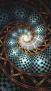 Preview wallpaper spiral, fractal, glow, twisted, abstraction