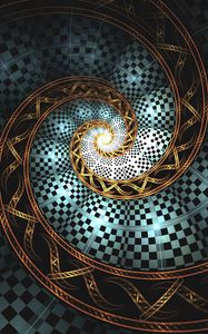 Preview wallpaper spiral, fractal, glow, twisted, abstraction