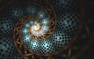 Preview wallpaper spiral, fractal, glow, twisted, abstraction