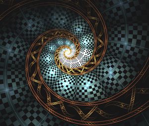 Preview wallpaper spiral, fractal, glow, twisted, abstraction