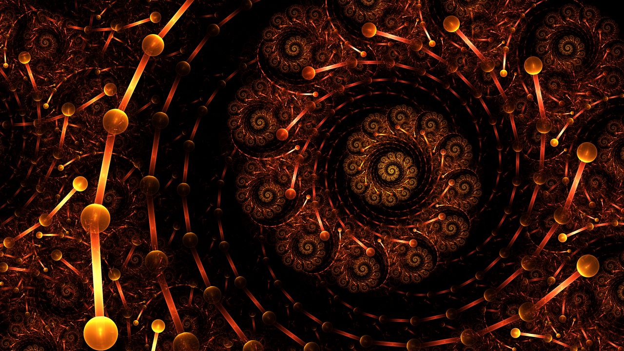 Wallpaper spiral, fractal, pattern, bright, abstraction