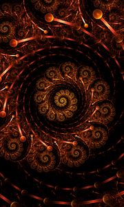 Preview wallpaper spiral, fractal, pattern, bright, abstraction