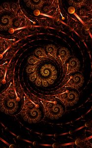 Preview wallpaper spiral, fractal, pattern, bright, abstraction