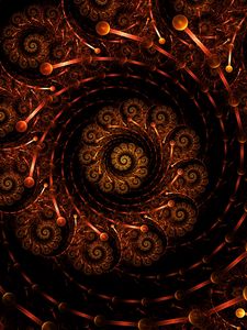 Preview wallpaper spiral, fractal, pattern, bright, abstraction