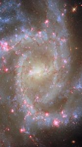 Preview wallpaper spiral galaxy, stars, nebulae, glitter, space