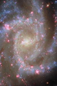 Preview wallpaper spiral galaxy, stars, nebulae, glitter, space