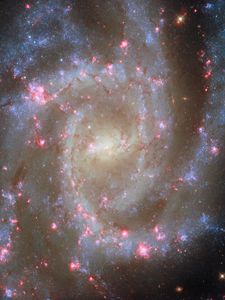 Preview wallpaper spiral galaxy, stars, nebulae, glitter, space