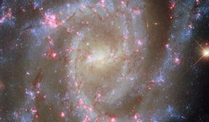 Preview wallpaper spiral galaxy, stars, nebulae, glitter, space