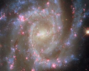 Preview wallpaper spiral galaxy, stars, nebulae, glitter, space