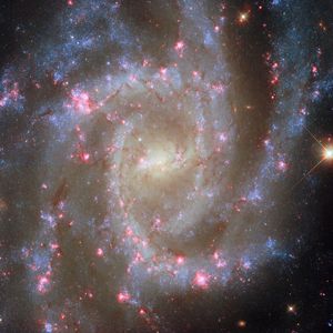 Preview wallpaper spiral galaxy, stars, nebulae, glitter, space