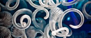 Preview wallpaper spiral, glass, abstract, shape, style