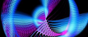 Preview wallpaper spiral, intersection, shapes, colorful, abstraction