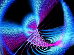 Preview wallpaper spiral, intersection, shapes, colorful, abstraction