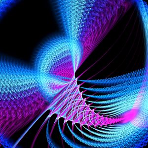 Preview wallpaper spiral, intersection, shapes, colorful, abstraction