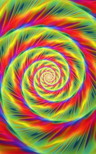 Preview wallpaper spiral, lines, abstraction, bright