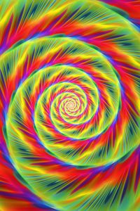 Preview wallpaper spiral, lines, abstraction, bright