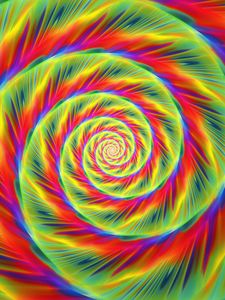 Preview wallpaper spiral, lines, abstraction, bright