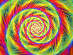 Preview wallpaper spiral, lines, abstraction, bright