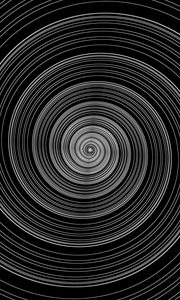 Preview wallpaper spiral, lines, abstraction, black and white