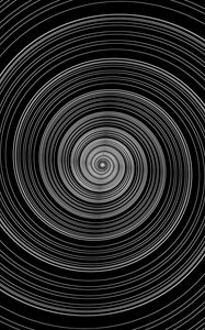 Preview wallpaper spiral, lines, abstraction, black and white
