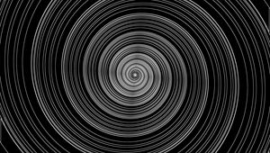 Preview wallpaper spiral, lines, abstraction, black and white