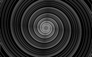 Preview wallpaper spiral, lines, abstraction, black and white