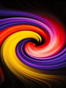 Preview wallpaper spiral, lines, colorful, abstraction