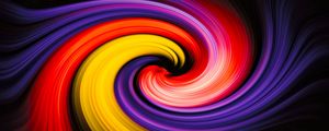 Preview wallpaper spiral, lines, colorful, abstraction