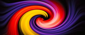 Preview wallpaper spiral, lines, colorful, abstraction