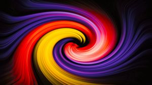 Preview wallpaper spiral, lines, colorful, abstraction