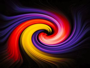 Preview wallpaper spiral, lines, colorful, abstraction