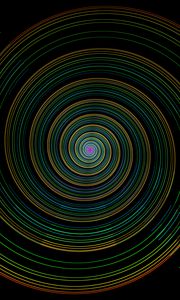 Preview wallpaper spiral, lines, colorful, background