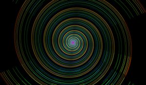 Preview wallpaper spiral, lines, colorful, background