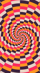 Preview wallpaper spiral, multicolored, optical illusion
