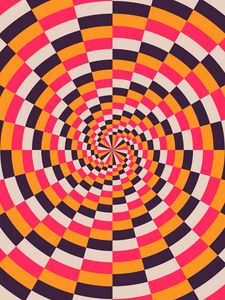 Preview wallpaper spiral, multicolored, optical illusion