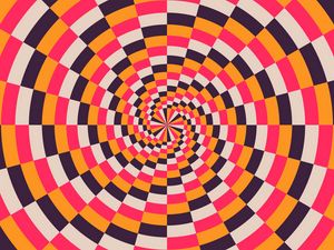 Preview wallpaper spiral, multicolored, optical illusion