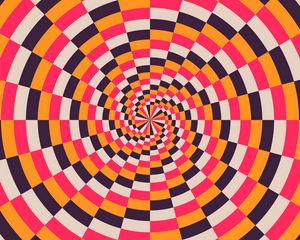 Preview wallpaper spiral, multicolored, optical illusion